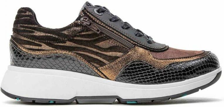 Xsensible Stretchwalker Sneaker Lima 30204.2.080 HX Zwart Brons Combi 7½ - Foto 7