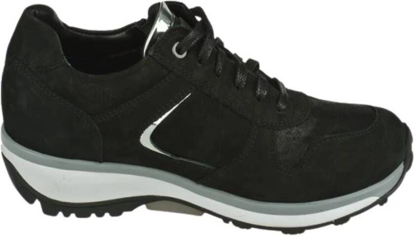 XSENSIBLE Lage Sneakers Dames Jersey Maat: 43 Materiaal: Suède Kleur: Zwart - Foto 2