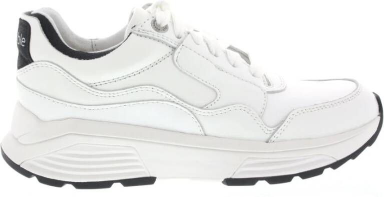 Xsensible Witte sneaker met stretch gevormd voetbed en verharde hiel White Dames - Foto 6