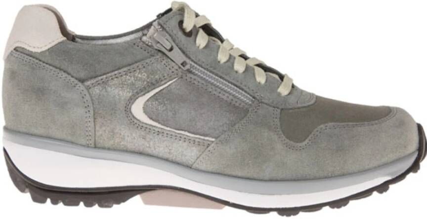 Xsensible Stretchwalker Dames Sneakers in Suede (Groen) - Foto 3