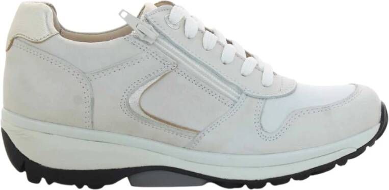 Xsensible Witte Damesschoenen Jersey Stijl White Dames