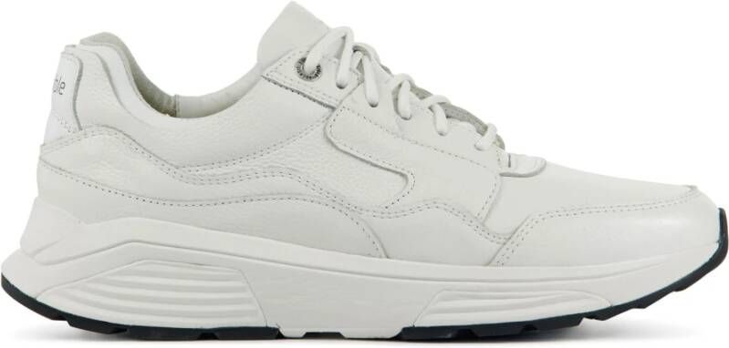 Xsensible Witte Leren Herensneakers Model 33200.5 White Heren
