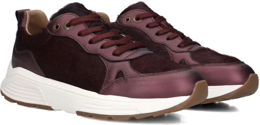 XSENSIBLE Lage Sneakers Dames Chain Ponyhair Rood - Foto 4