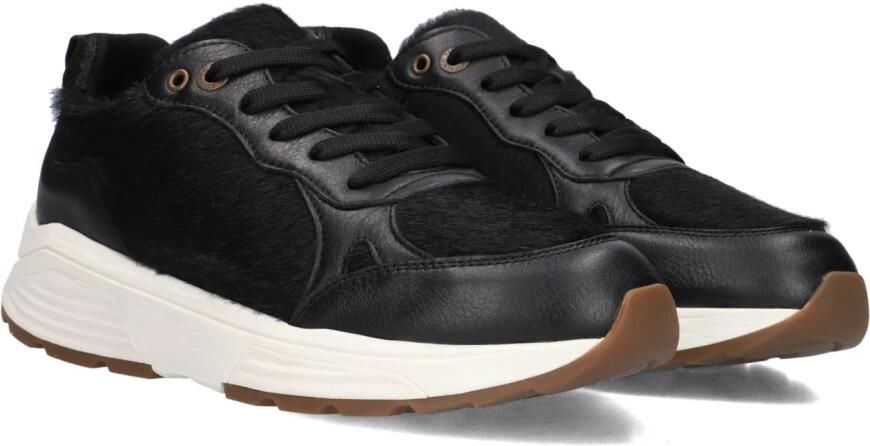 XSENSIBLE Lage Sneakers Dames Chain Leer Zwart - Foto 2