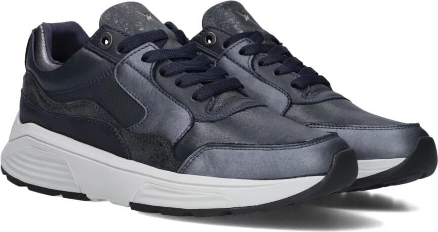 XSENSIBLE Lage Sneakers Golden Gate Suède Blauw - Foto 4