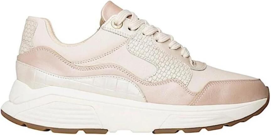 Xsensible Comfortsneaker dames Golden Gate beige soft coral combi Steunzolen Bonne Shoe - Foto 4