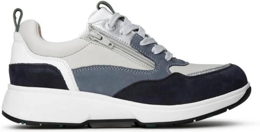 XSENSIBLE Lage Sneakers Dames Grenoble Leer Blauw - Foto 2