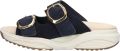 XSENSIBLE Slippers Dames Mykonos Suède Blauw - Blauw