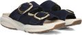XSENSIBLE Slippers Dames Mykonos Suède Blauw - Blauw