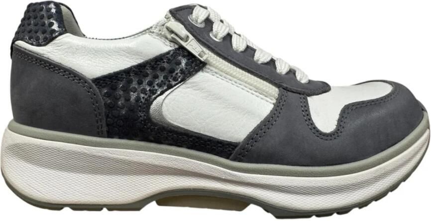 Xsensible Dames Veterschoenen New Jersey Denim Combi Gx Jeansblauw - Foto 2