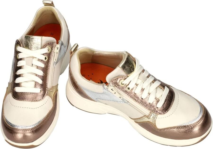 XSENSIBLE Lage Sneakers Dames Pula Leer Beige - Foto 4