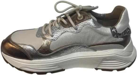 XSENSIBLE Lage Sneakers Dames Rainbow Leer Beige - Foto 5