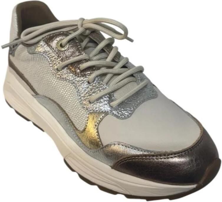 XSENSIBLE Lage Sneakers Dames Rainbow Leer Beige - Foto 3