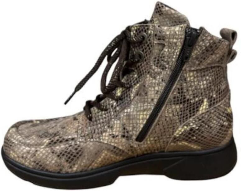 Xsensible Romagna leren veterboots met slangenprint - Foto 5