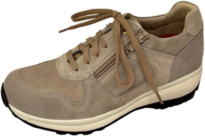 Xsensible X-sensible veterschoen art Jersey 30042.2.431 Sand suede - Foto 3