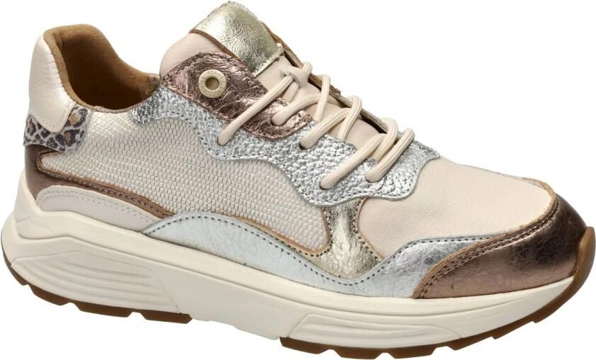 XSENSIBLE Lage Sneakers Dames Rainbow Leer Beige - Foto 2