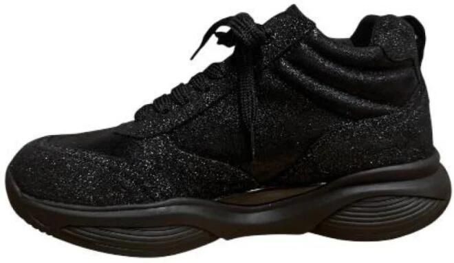 Xsensible zwarte dames sneakers met glitter SWX16 - Foto 4