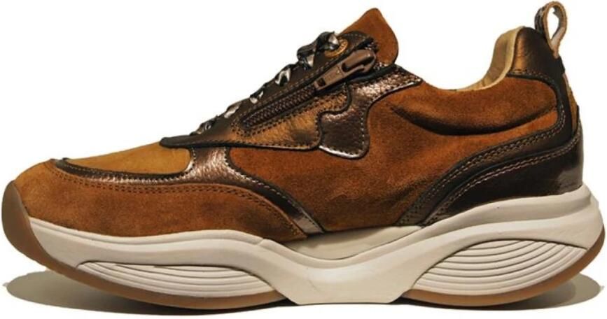 Xsensible 32005.2.370-HX dames veterschoenen sportief (7) bruin - Foto 3