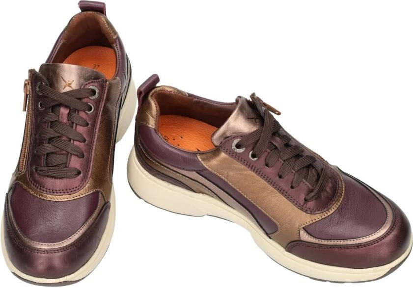 Xsensible -Dames aubergine sneakers - Foto 3