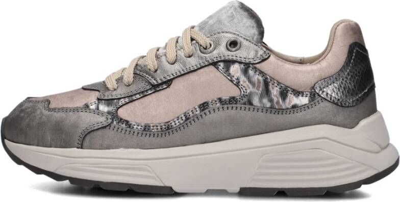 Xsensible Zilver Lage Dames Sneakers Milau