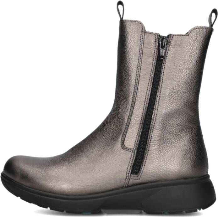 XSENSIBLE Enkelboots Dames Ferraro Maat: 41 Materiaal: Leer Kleur: Zilverkleurig - Foto 3
