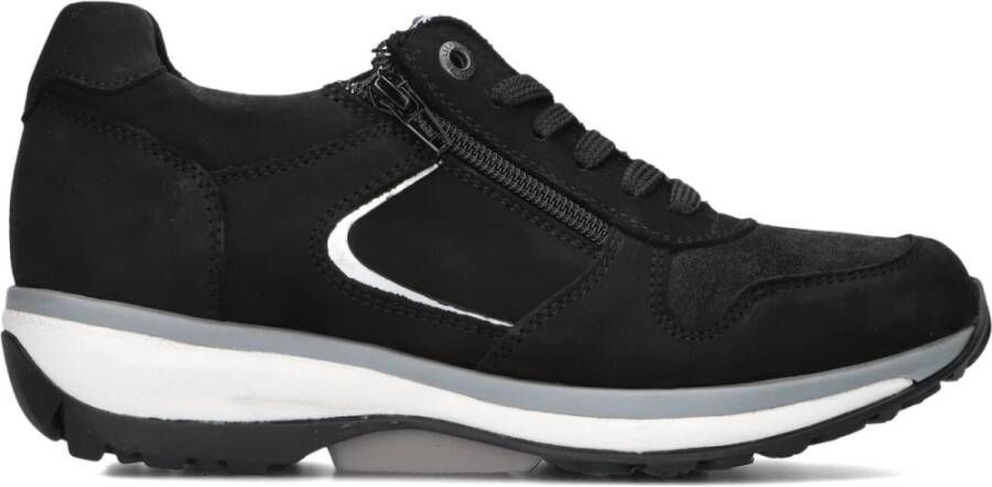 XSENSIBLE Lage Sneakers Dames Jersey Maat: 43 Materiaal: Suède Kleur: Zwart - Foto 3