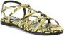 XTI Enkelband Sandalen voor Vrouwen Yellow Dames - Thumbnail 2