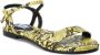 XTI Strappy Sandalen met Enkelband Yellow Dames - Thumbnail 2