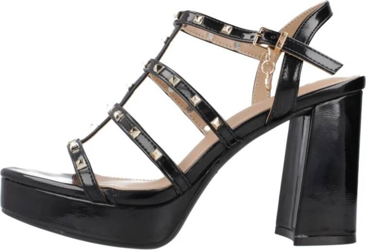 XTI Stijlvolle hoge hak sandalen Black Dames