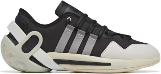 Y-3 Boost Sneakers Zwart Wit Crème Rubberen Zool