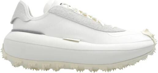 Y-3 Elegante Cream Grey Leren Sneakers Wit