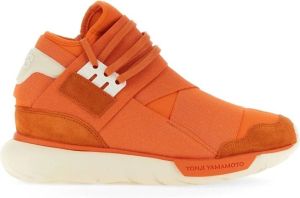 Y-3 Elastische Mesh Sportschoenen Oranje Dames
