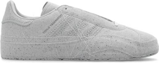 Y-3 Lichtgrijze Sneakers met Logo Print Beige Heren