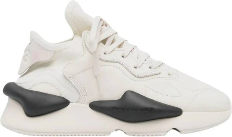 Y-3 Lage sneakers van glad leer en neopreen Beige