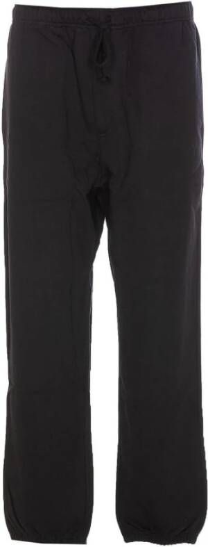 Y-3 Katoenen sweatpants met geribbelde boorden