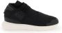 Y-3 Zwarte Leren Qasa Sneakers Black - Thumbnail 1