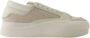 Y-3 Zwarte leren lage sneakers Beige Dames - Thumbnail 1