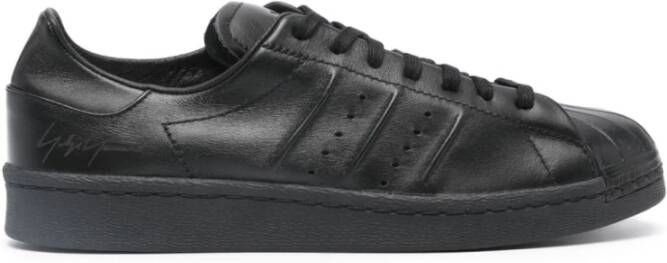 Y-3 Leren Superstar Sneakers Black Heren