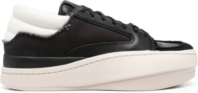 Y-3 Lux Lage Sneakers Zwart Helder Bruin Off White Multicolor Dames