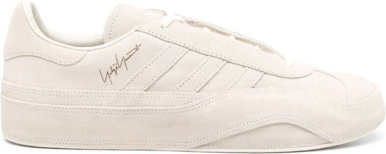 Y-3 Off-White Suède Sneakers Vrouwen Paneelontwerp White Dames