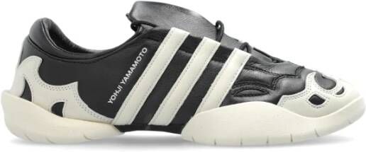 Y-3 Zwarte Leren Sneakers voor nen