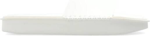 Y-3 Geperforeerde rubberen slides White