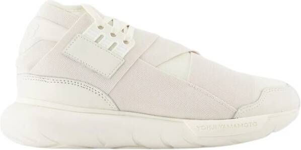Y-3 Off-White Leren Qasa Sneakers White Dames