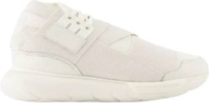 Y-3 Witte leren sneakers met klassieke stijl Wit Dames