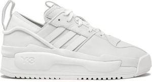 Y-3 Witte Leren Sneakers met Logo Patch Wit Heren