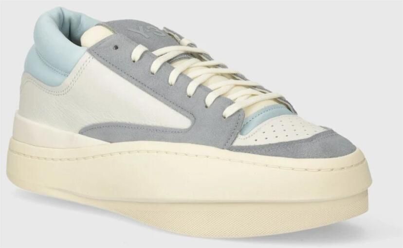 Y-3 Leren Lage Sneakers
