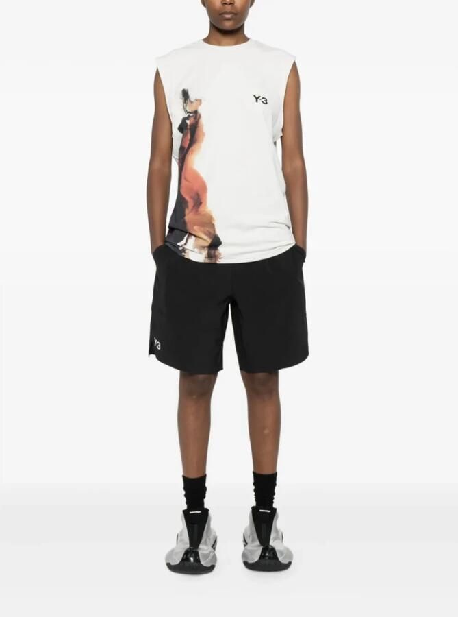 Y-3 Korte Zwarte Ergonomische Sneakers