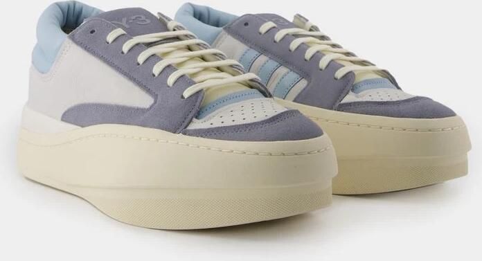 Y-3 Leren Lage Sneakers
