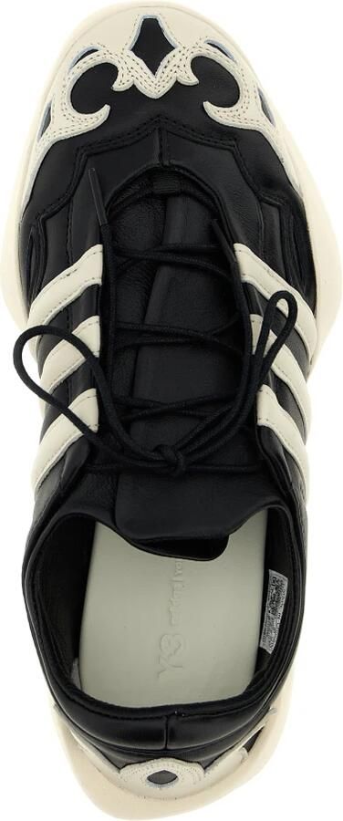 Y-3 Zwarte Leren Sneakers voor nen