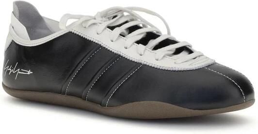 Y-3 Zwarte leren Tokyo Sneakers met Gestreept Detail - Foto 6